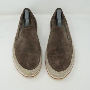 Prada Mens Slip On Shoes Low Suede Espadrille 10.5